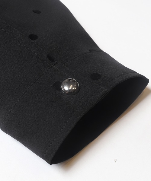 coca（coca）（コカ）の「フロッキードットジャケット（ブルゾン・レディース・ブラック・S/L/M）」の13枚目の写真