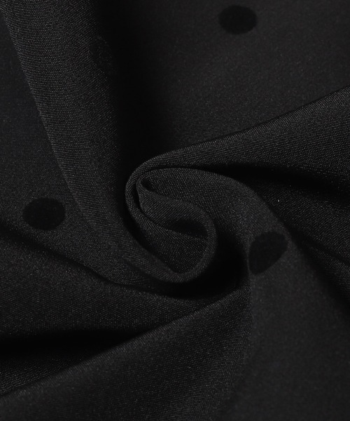 coca（coca）（コカ）の「フロッキードットジャケット（ブルゾン・レディース・ブラック・S/L/M）」の15枚目の写真