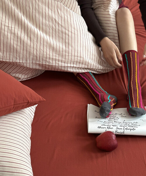 BIRTHDAY BAR（バースデイバー）の「【daydreamer】ローレンストライプ ウォッシュドコットン寝具セット S（寝具・レディース・レッド・0）」の4枚目の写真