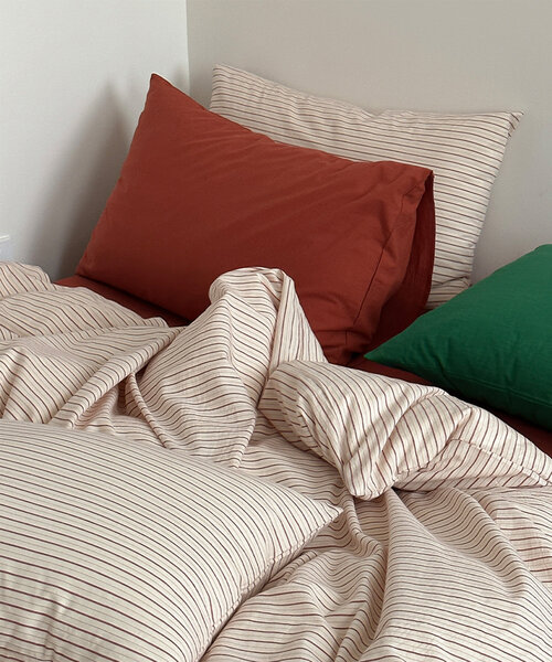 BIRTHDAY BAR（バースデイバー）の「【daydreamer】ローレンストライプ ウォッシュドコットン寝具セット S（寝具・レディース・レッド・0）」の5枚目の写真