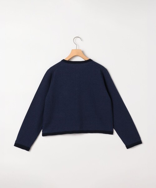 NOLLEY'S LIGHT（ノーリーズライト）の「和紙混ベーシックカーディガン（カーディガン/ボレロ・レディース・オフホワイト/ネイビー・38）」の9枚目の写真