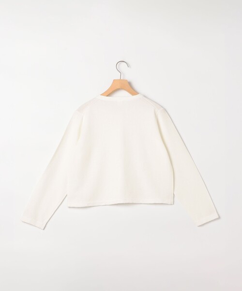 NOLLEY'S LIGHT（ノーリーズライト）の「和紙混ベーシックカーディガン（カーディガン/ボレロ・レディース・オフホワイト/ネイビー・38）」の19枚目の写真