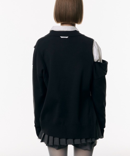 JOSE MOON BASIC KNIT カーディガン もちもち癒され。2wayゆったりニットカーディガン ce1050008