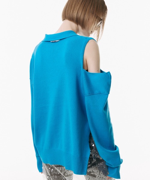 JOSE MOON(ジョゼムーン)の「POLOKNIT CARDIGAN/ポロニットカーディガン(カーディガン/ボレロ・レディース・ピンク系その他/ホワイト/ブルー/チャコールグレー・FREE)」の20枚目の写真