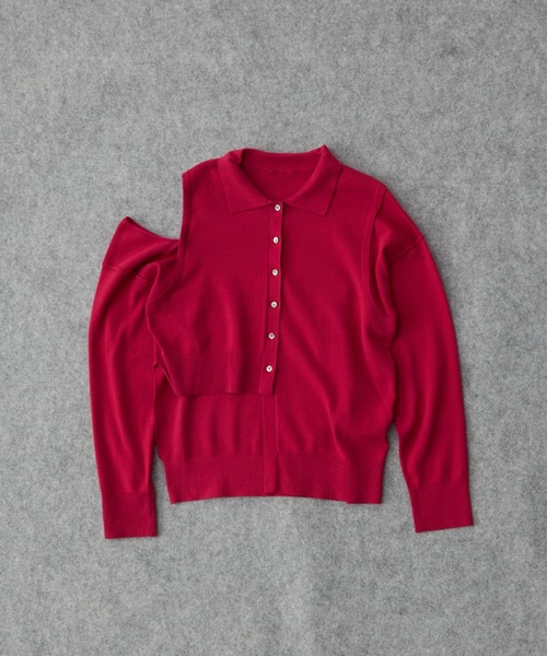 POLOKNIT CARDIGAN/ポロニットカーディガン（カーディガン/ボレロ