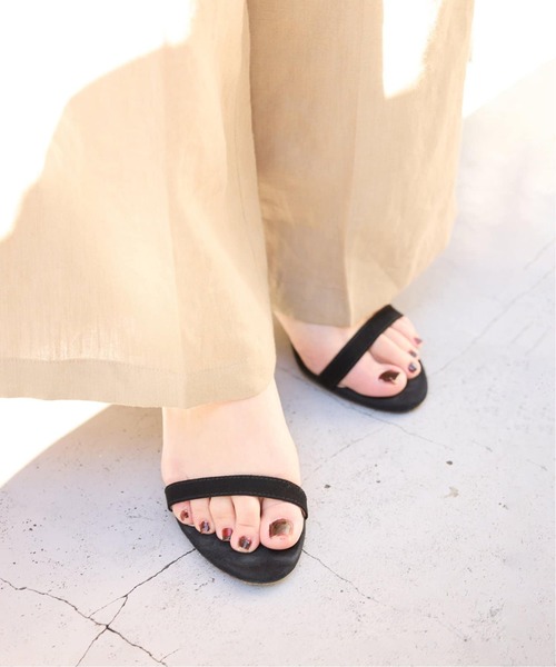 SLOBE IENA(スローブイエナ)の「《追加2》SLOBE レザーストラップサンダル(サンダル・レディース・ベージュ系その他/ブラック・24.5cm/24cm/23.5cm/23cm/22.5cm)」の13枚目の写真