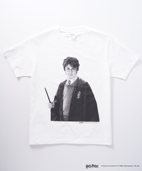 CULTURE SUPPLY（カルチャー サプライ）の「Harry Potter Tee /Harry（Tシャツ/カットソー・メンズ・ホワイト/ブラック・MEDIUM/LARGE/X-LARGE/SHORT）」の2枚目の写真