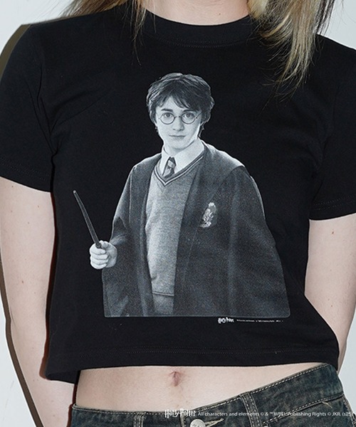 CULTURE SUPPLY（カルチャー サプライ）の「Harry Potter Tee /Harry（Tシャツ/カットソー・メンズ・ホワイト/ブラック・MEDIUM/LARGE/X-LARGE/SHORT）」の10枚目の写真