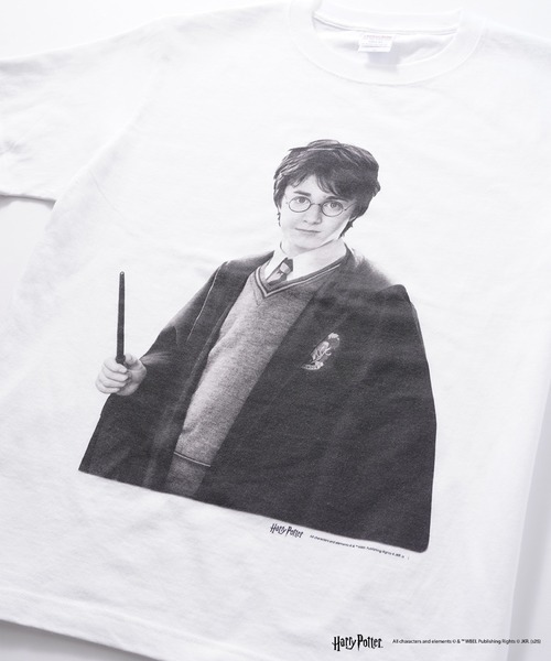 CULTURE SUPPLY（カルチャー サプライ）の「Harry Potter Tee /Harry（Tシャツ/カットソー・メンズ・ホワイト/ブラック・MEDIUM/LARGE/X-LARGE/SHORT）」の8枚目の写真