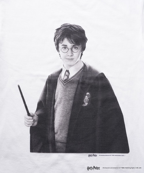CULTURE SUPPLY（カルチャー サプライ）の「Harry Potter Tee /Harry（Tシャツ/カットソー・メンズ・ホワイト/ブラック・MEDIUM/LARGE/X-LARGE/SHORT）」の9枚目の写真