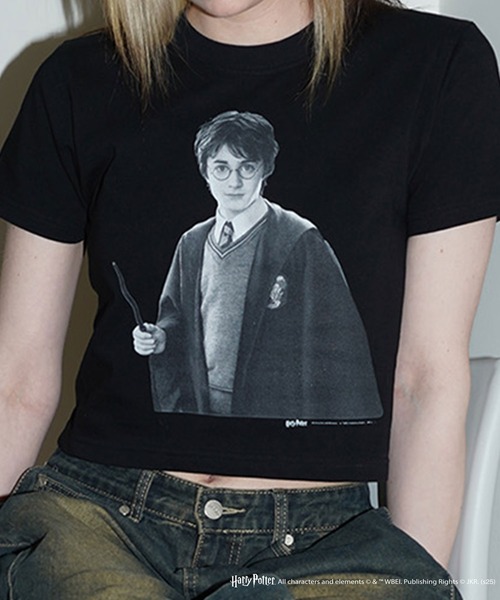 CULTURE SUPPLY（カルチャー サプライ）の「Harry Potter Tee /Harry（Tシャツ/カットソー・メンズ・ホワイト/ブラック・MEDIUM/LARGE/X-LARGE/SHORT）」の20枚目の写真