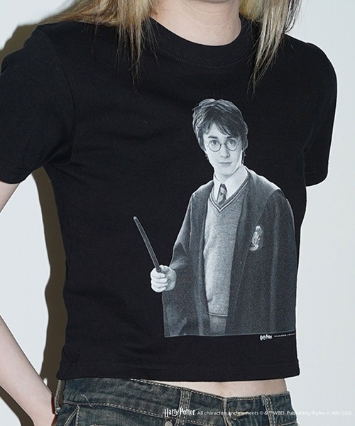 CULTURE SUPPLY（カルチャー サプライ）の「Harry Potter Tee /Harry（Tシャツ/カットソー・メンズ・ホワイト/ブラック・MEDIUM/LARGE/X-LARGE/SHORT）」の18枚目の写真
