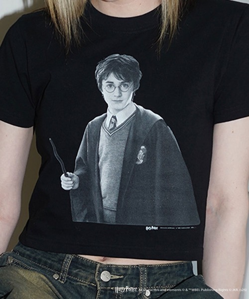 CULTURE SUPPLY（カルチャー サプライ）の「Harry Potter Tee /Harry（Tシャツ/カットソー・メンズ・ホワイト/ブラック・MEDIUM/LARGE/X-LARGE/SHORT）」の14枚目の写真