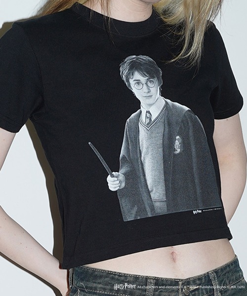 CULTURE SUPPLY（カルチャー サプライ）の「Harry Potter Tee /Harry（Tシャツ/カットソー・メンズ・ホワイト/ブラック・MEDIUM/LARGE/X-LARGE/SHORT）」の13枚目の写真