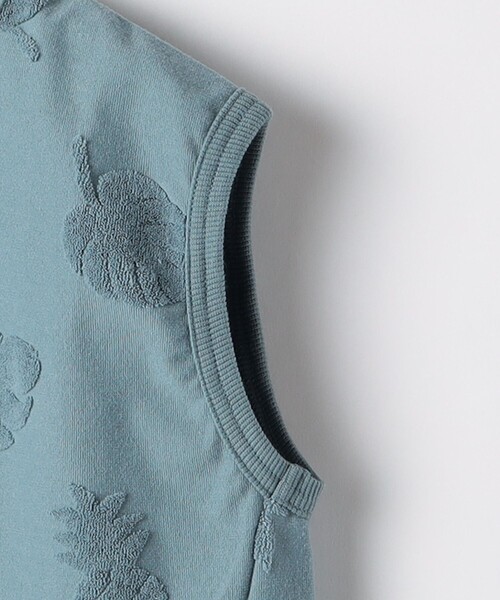 SHIPS（シップス）の「SHIPS KIDS:140cm～150cm / パイル ジャカード ノースリーブ TEE（タンクトップ・キッズ・オフホワイト/ブルー系・140/150）」の5枚目の写真