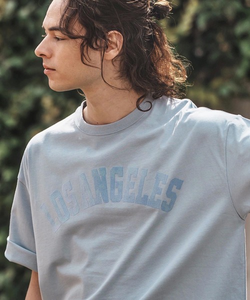 CAMBIO（カンビオ）の「mt9728- プリントTビッグ_Losangeles Tシャツ（Tシャツ/カットソー・メンズ・ブルー系その他/ホワイト/ブラック・S/M/L/XL）」の11枚目の写真