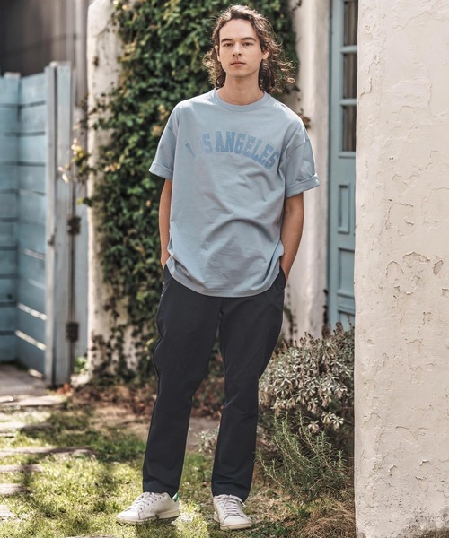 CAMBIO（カンビオ）の「mt9728- プリントTビッグ_Losangeles Tシャツ（Tシャツ/カットソー・メンズ・ブルー系その他/ホワイト/ブラック・S/M/L/XL）」の12枚目の写真