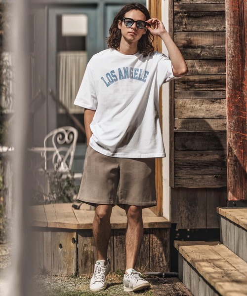 CAMBIO（カンビオ）の「mt9728- プリントTビッグ_Losangeles Tシャツ（Tシャツ/カットソー・メンズ・ブルー系その他/ホワイト/ブラック・S/M/L/XL）」の17枚目の写真