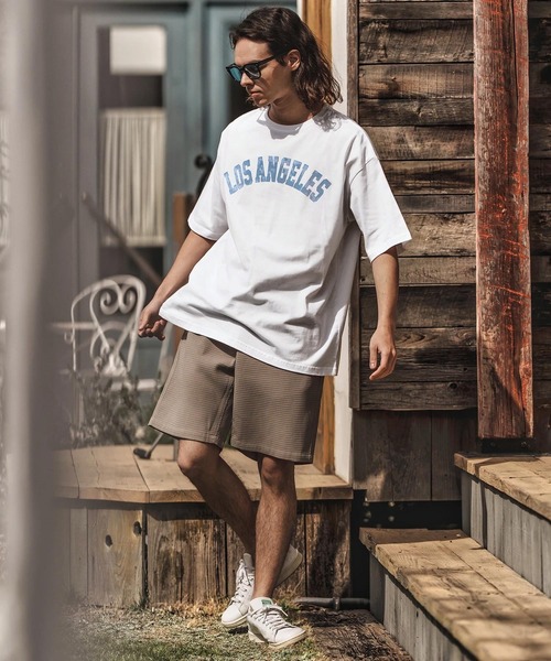 CAMBIO（カンビオ）の「mt9728- プリントTビッグ_Losangeles Tシャツ（Tシャツ/カットソー・メンズ・ブルー系その他/ホワイト/ブラック・S/M/L/XL）」の18枚目の写真