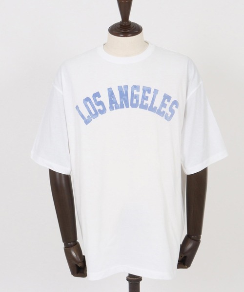 CAMBIO（カンビオ）の「mt9728- プリントTビッグ_Losangeles Tシャツ（Tシャツ/カットソー・メンズ・ブルー系その他/ホワイト/ブラック・S/M/L/XL）」の20枚目の写真