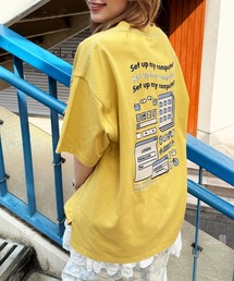 DOUBLE NAME | Set up my computer BACK刺しゅうTEE(Tシャツ/カットソー)