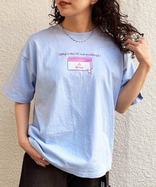 tシャツ Set up my computer BACK刺しゅうTEE レディース Set up my computer BACK刺しゅうTEE（Tシャツ/カットソー