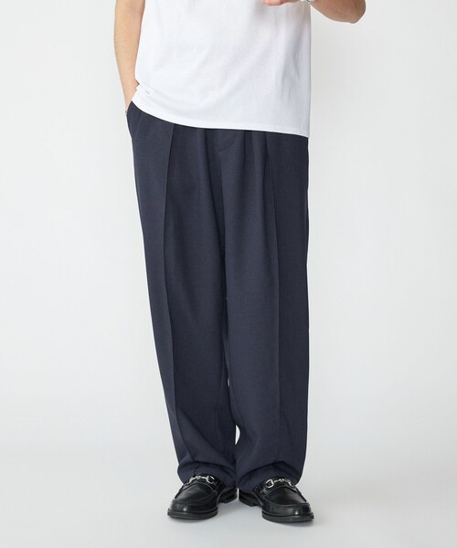 SHIPS（シップス）の「SHIPS: リネン ライク ワイド ピンタック スラックス（その他パンツ・メンズ・チャコールグレー/ライトグレー/ネイビー・SMALL/MEDIUM/LARGE/X-LARGE）」の10枚目の写真