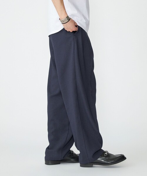 SHIPS（シップス）の「SHIPS: リネン ライク ワイド ピンタック スラックス（その他パンツ・メンズ・チャコールグレー/ライトグレー/ネイビー・SMALL/MEDIUM/LARGE/X-LARGE）」の13枚目の写真