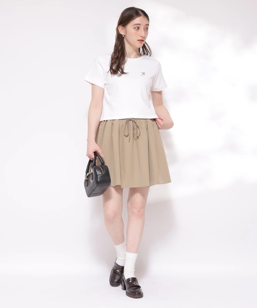 Rirandture(リランドチュール)の「Mimiパール刺繍Tシャツ(Tシャツ/カットソー・レディース・ホワイト/ピンク/ブラック・2)」の12枚目の写真