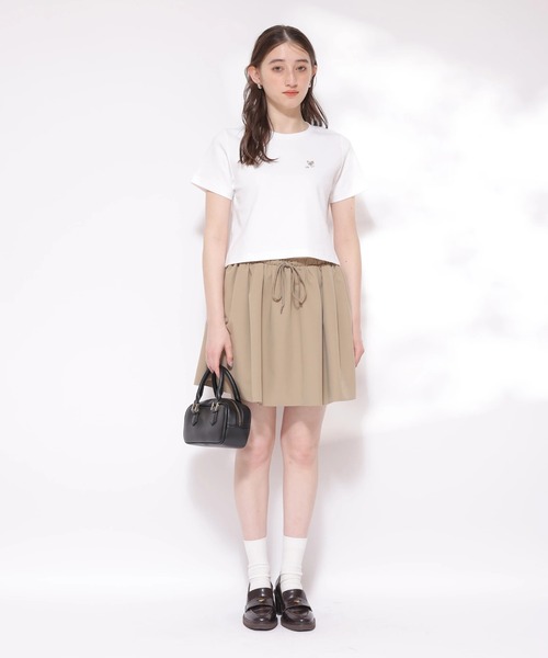 Rirandture(リランドチュール)の「Mimiパール刺繍Tシャツ(Tシャツ/カットソー・レディース・ホワイト/ピンク/ブラック・2)」の14枚目の写真