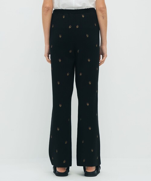 コットンカシミヤ エンブロイダリーニットパンツ（その他パンツ