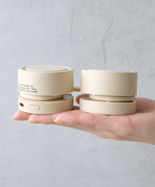 BIRTHDAY BAR（バースデイバー）の「くるくるネックファン（生活家電・レディース・ベージュ/グレー・0）」の5枚目の写真