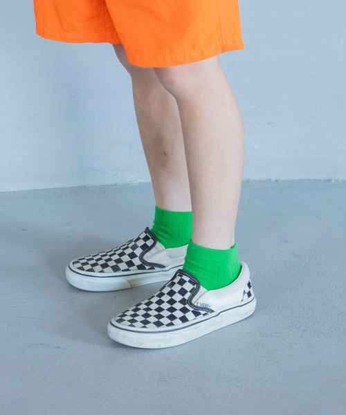 LOWRYS FARM(ローリーズファーム)の「カラーショートソックス 323358(ソックス/靴下・キッズ・ピンク/グリーン/レッド/パープル/オレンジ/イエロー・X-LARGE/MEDIUM/LARGE)」の2枚目の写真