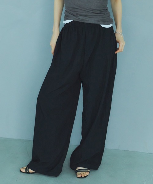 フロントタックワイドパンツ（スラックス）｜LIENCOEUR（リアンクール