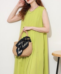 Anna Nicola（アンナニコラ）の「Anna Nicola バイカラーノースリーブタックワンピース（ワンピース）」