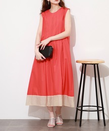 Anna Nicola（アンナニコラ）の「Anna Nicola バイカラーノースリーブタックワンピース（ワンピース）」