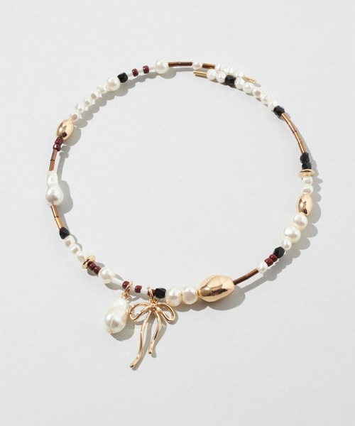 GOLDY（ゴールディ）の「【GOLDY】マルチ ビーズ ネックカフ 3240504（チョーカー・レディース・マルチ/シルバー系1/ゴールド/ブラック/ブラウン・FREE）」の3枚目の写真