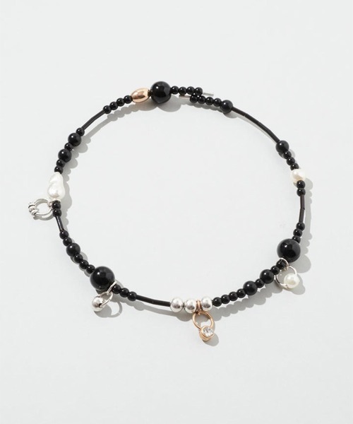 GOLDY（ゴールディ）の「【GOLDY】マルチ ビーズ ネックカフ 3240504（チョーカー・レディース・マルチ/シルバー系1/ゴールド/ブラック/ブラウン・FREE）」の2枚目の写真