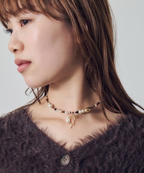 GOLDY（ゴールディ）の「【GOLDY】マルチ ビーズ ネックカフ 3240504（チョーカー・レディース・マルチ/シルバー系1/ゴールド/ブラック/ブラウン・FREE）」の17枚目の写真
