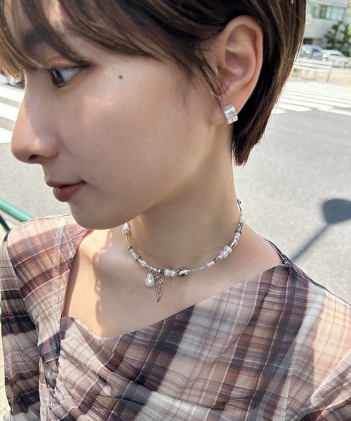 GOLDY（ゴールディ）の「【GOLDY】マルチ ビーズ ネックカフ 3240504（チョーカー・レディース・マルチ/シルバー系1/ゴールド/ブラック/ブラウン・FREE）」の10枚目の写真