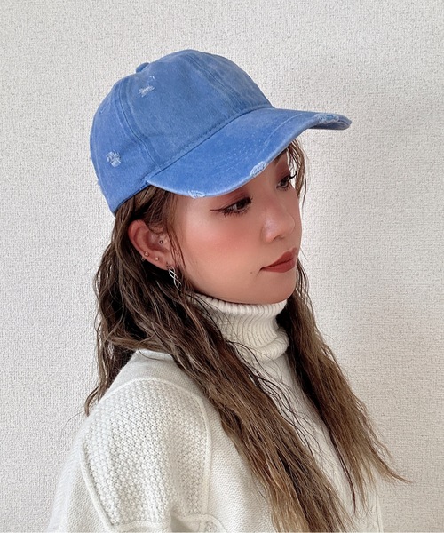 Burner（バーナー）の「【OKUOKU　0909】ダメージキャップ oku-bosi-g5-11（キャップ・メンズ・ブラック系その他/グレー系その他/ベージュ系その他2/グリーン系その他2/ブルー系その他3/ブルー系その他4/イエロー系その他2/ピンク系その他2/レッド系その他2/レッド系その他/ピンク系その他/ブルー系その他2/ブラック系その他2/ブラウン系その他/グレー系その他2・FREE）」の10枚目の写真