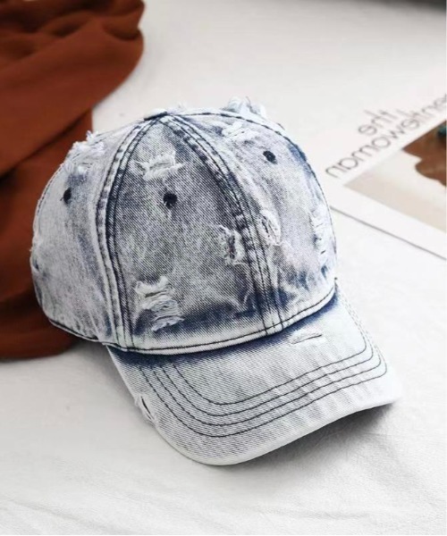 Burner（バーナー）の「【OKUOKU　0909】ダメージキャップ oku-bosi-g5-11（キャップ・メンズ・ブラック系その他/グレー系その他/ベージュ系その他2/グリーン系その他2/ブルー系その他3/ブルー系その他4/イエロー系その他2/ピンク系その他2/レッド系その他2/レッド系その他/ピンク系その他/ブルー系その他2/ブラック系その他2/ブラウン系その他/グレー系その他2・FREE）」の17枚目の写真