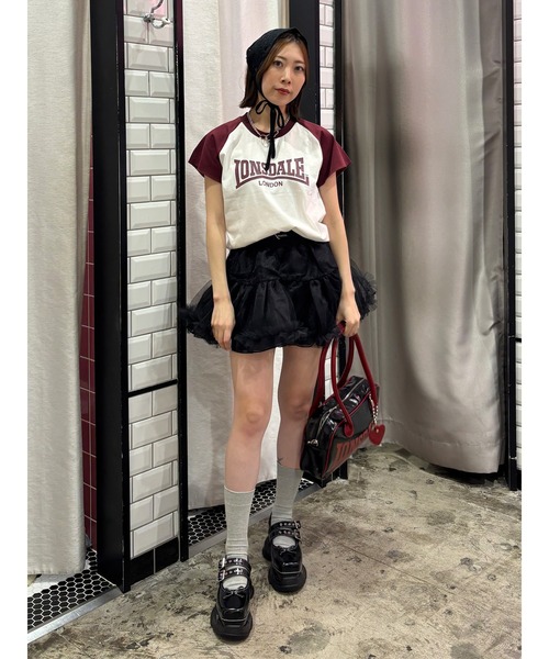 jouetie（ジュエティ）の「厚底スニーカーソールバレエシューズ/メリージェーン/ローファー 靴 冬服（スニーカー・レディース・レッド/ブラック・MEDIUM/LARGE）」の8枚目の写真