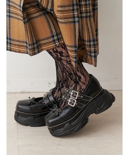 厚底スニーカーソールバレエシューズ/メリージェーン/ローファー