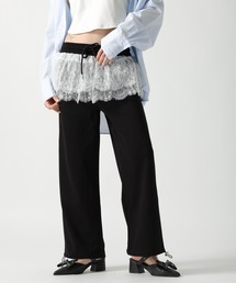 FOREVER 21 | 【2025SS】フリルレース付きスウェットパンツ(スウェットパンツ)