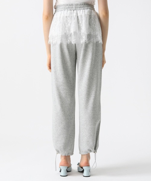 FOREVER 21（フォーエバー トゥエンティーワン）の「【2025SS】フリルレース付きスウェットパンツ（スウェットパンツ・レディース・ブラック/グレー・SMALL/MEDIUM）」の17枚目の写真