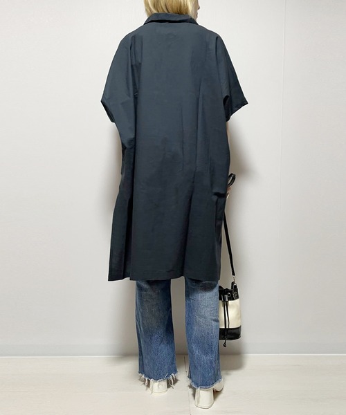 Fizz(フィズ)の「【Fizz/フィズ】 ドルマンスキッパーシャツ(シャツ/ブラウス・レディース・ライトカーキ/チャコール/グレイッシュベージュ/ブルー・M)」の8枚目の写真