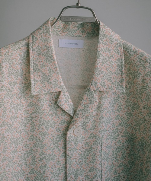 2/9号室　かおこ&ひろと　オープンカラーシャツ 2/9号室（かおこ&ひろと） - Open collar shirt（small floral