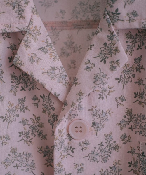 2/9号室　かおこ&ひろと　オープンカラーシャツ 2/9号室（かおこ&ひろと） - Open collar shirt（small floral