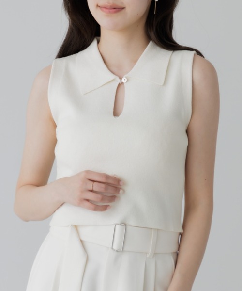 SENEE（セニー）の「summer knit tank（サマーニットタンク）（T